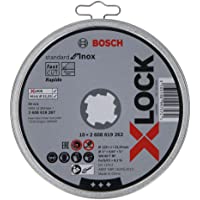 Bosch Professional Standard - 10 discos de corte recto (para inoxidable- X-LOCK- Ø125 mm- diámetro del orificio: 22-23…